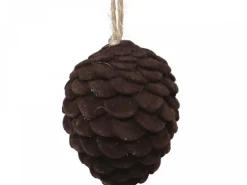Chic Antique Baumschmuck Tannenzapfen Velours