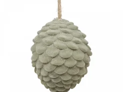 Chic Antique Baumschmuck Tannenzapfen Velours