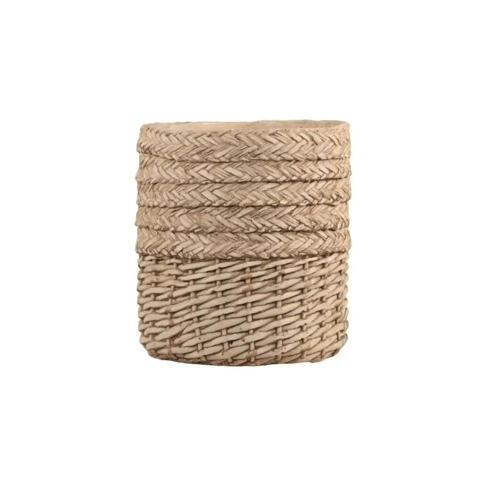 Chic Antique Übertopf Corte mit Flechtmuster