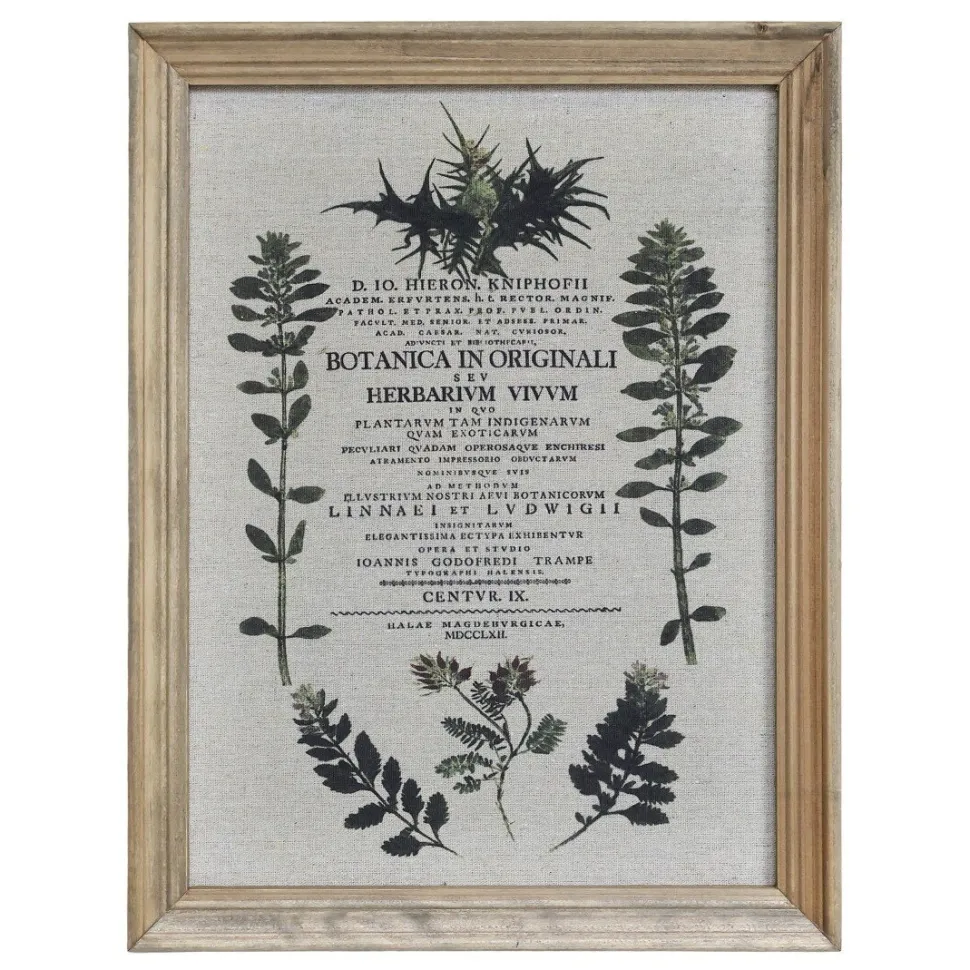 Chic Antique Bild mit wilden Blumen und Naturrahmen