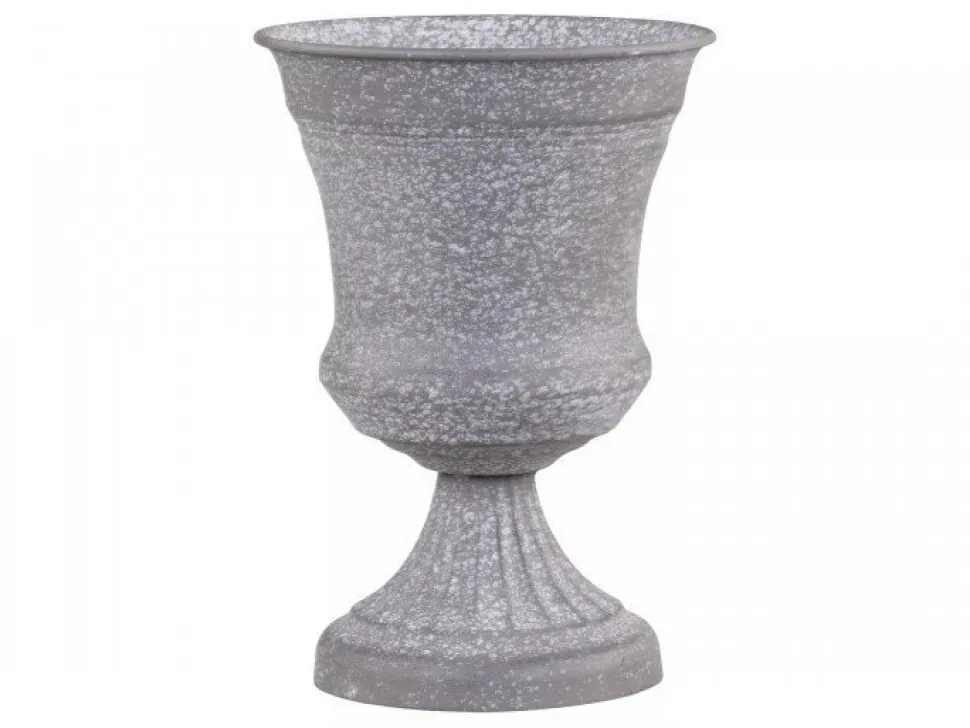 Chic Antique Blumentopf auf Fuß mit Dekor