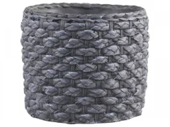 Chic Antique Blumentopf Corte mit grobem Flechtmuster