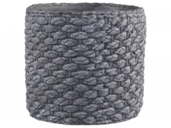 Chic Antique Blumentopf Corte mit grobem Flechtmuster