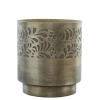 Chic Antique Blumentopf mit Muster aus Eisen