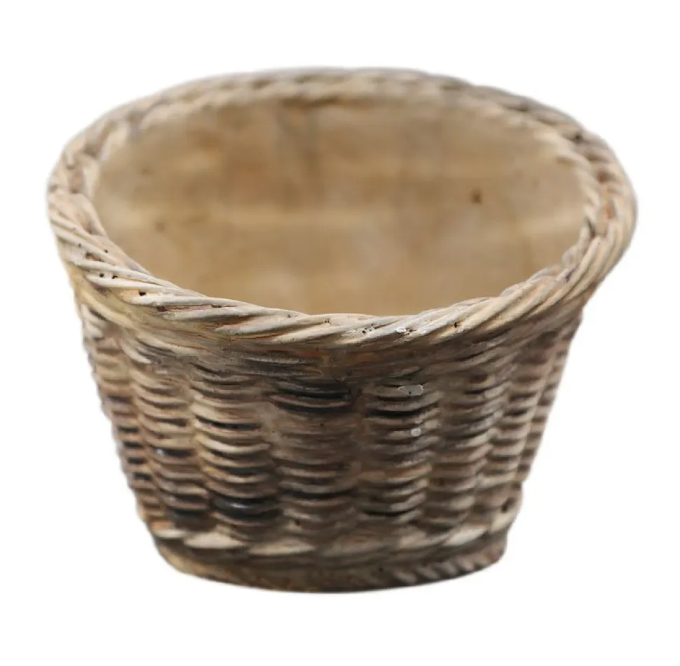 Chic Antique Corte Übertopf mit Flechtmuster