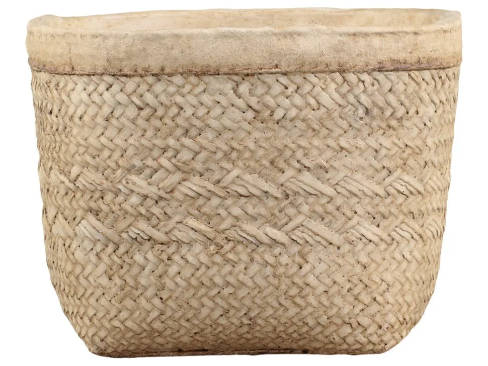 Chic Antique Corte Übertopf mit Geflecht Muster
