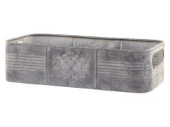 Chic Antique Dekotablett mit Verzierungen und Henkel