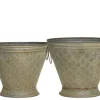 Chic Antique Eisen Blumentopf mit Henken