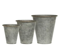 Chic Antique Eisen Blumentöpfe im Set