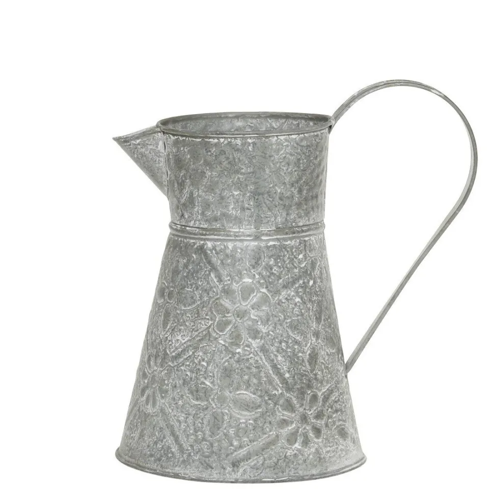 Chic Antique Eisenkanne mit floralem Muster