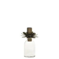 Chic Antique Flasche mit Kerzenhalter