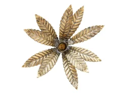 Chic Antique Flaschen Kerzenhalter mit Blättern