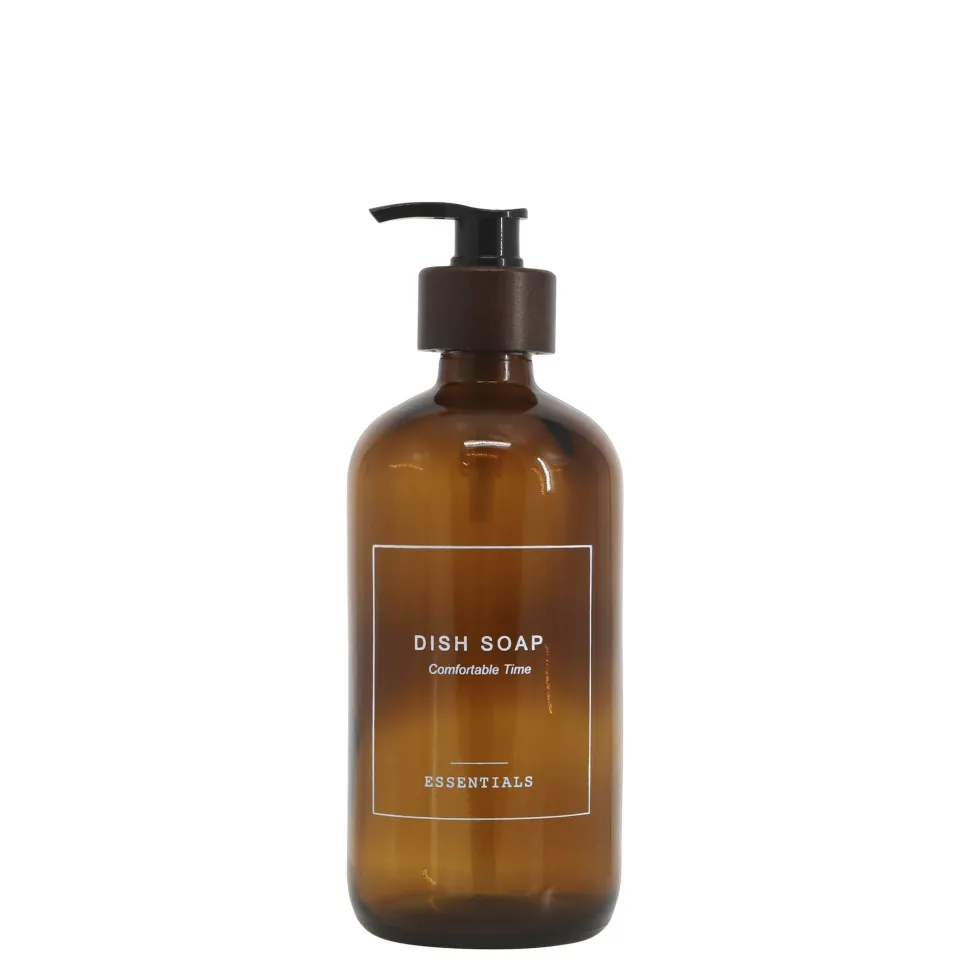 Chic Antique Flasche, Spender mit Pumpe mit Dish Soap Aufschrift