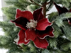 Chic Antique Fleur Blume mit Clips, Tannenbaumschmuck