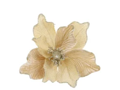 Chic Antique Fleur Blume mit Clips, Tannenbaumschmuck