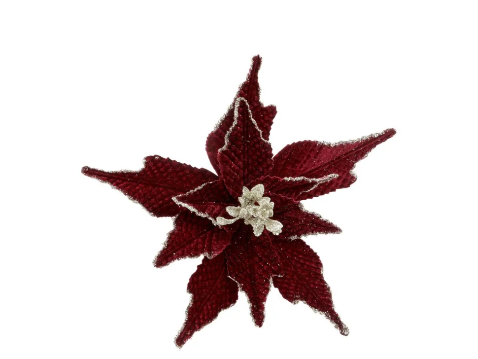 Chic Antique Fleur Blume mit Clips, Tannenbaumschmuck