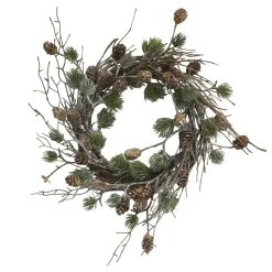 Chic Antique Fleur Kranz aus Zedernholz mit Zapfen