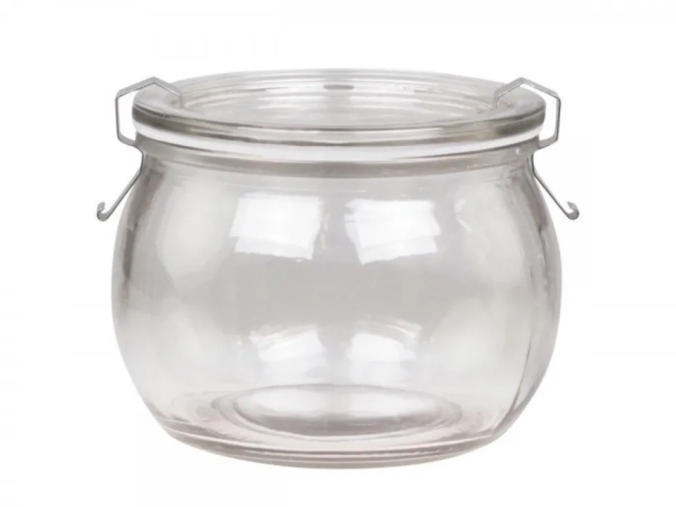 Chic Antique Französisches Einmachglas bauchig