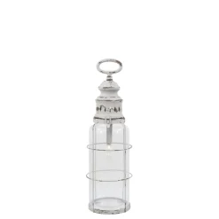 Chic Antique Französische Stalllaterne inkl. Birne & Timer