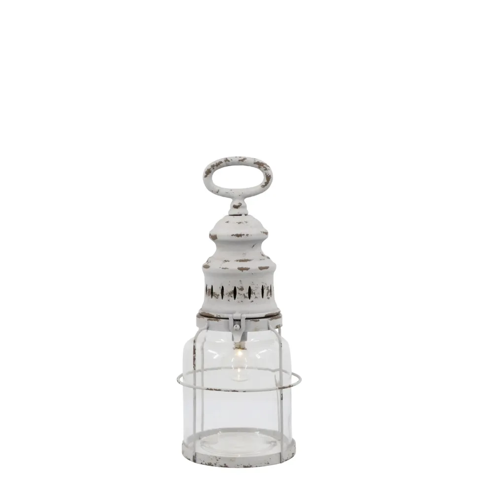 Chic Antique Französische Stalllaterne inkl. Birne & Timer