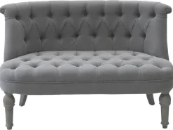 Chic Antique Franz. Sofa in Leinenstoff