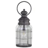 Chic Antique Franz. Stalllaterne mit Timer