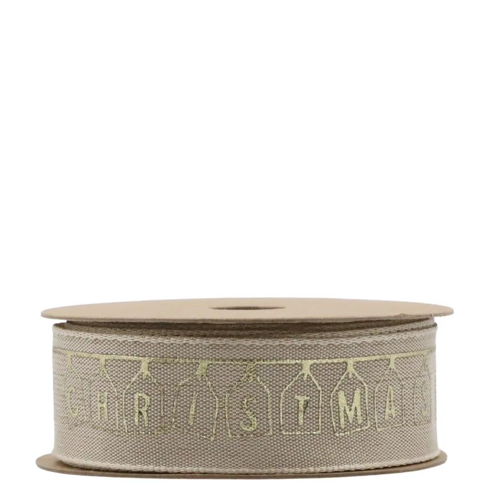 Chic Antique Geschenkband mit Merry Christmas