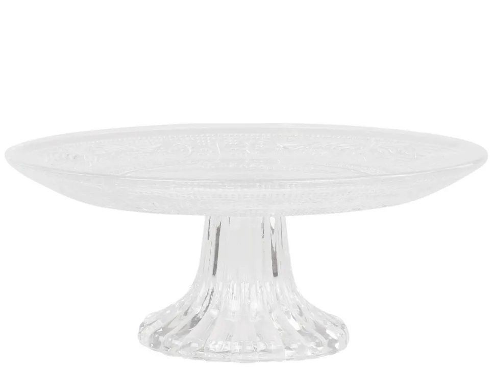 Chic Antique Glas Etagere mit Muster