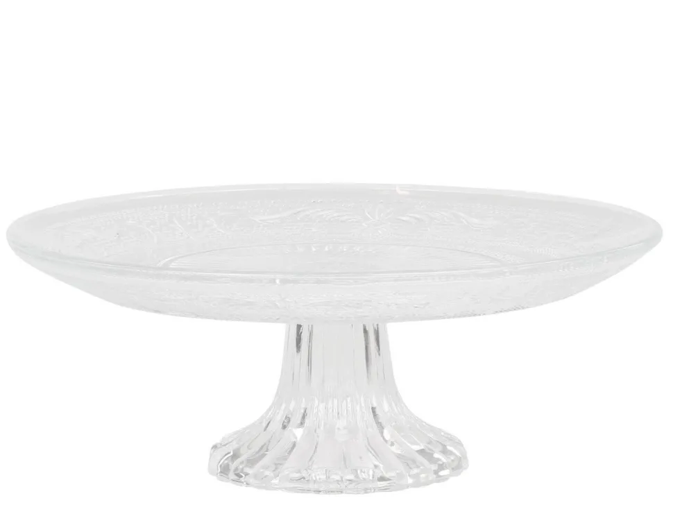 Chic Antique Glas Etagere mit Muster