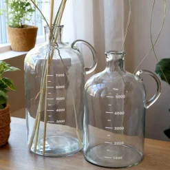 Chic Antique Glas Flasche mit Text