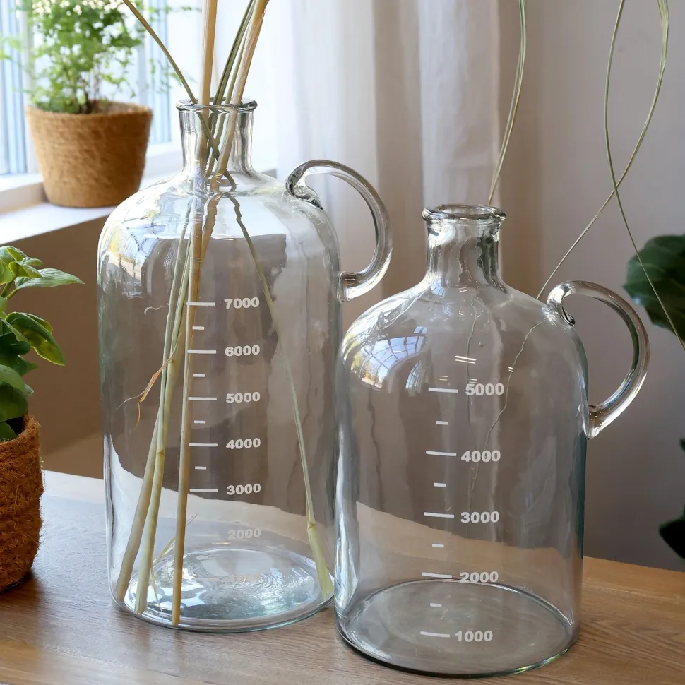 Chic Antique Glas Flasche mit Text