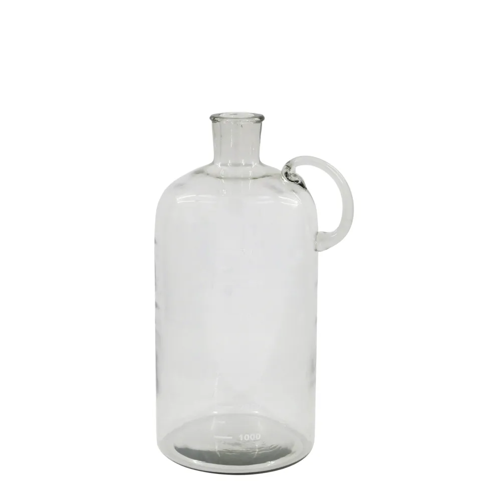 Chic Antique Glas Flasche mit Text