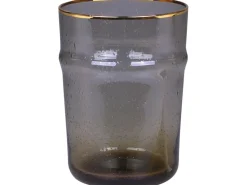 Chic Antique Glas mit Goldrand