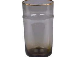 Chic Antique Glas mit Goldrand