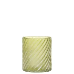 Chic Antique Glas Teelichthalter mit Muster