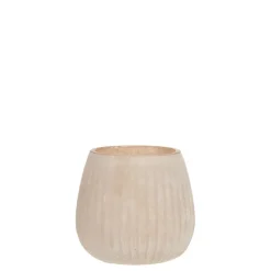 Chic Antique Glas Teelichthalter mit Muster
