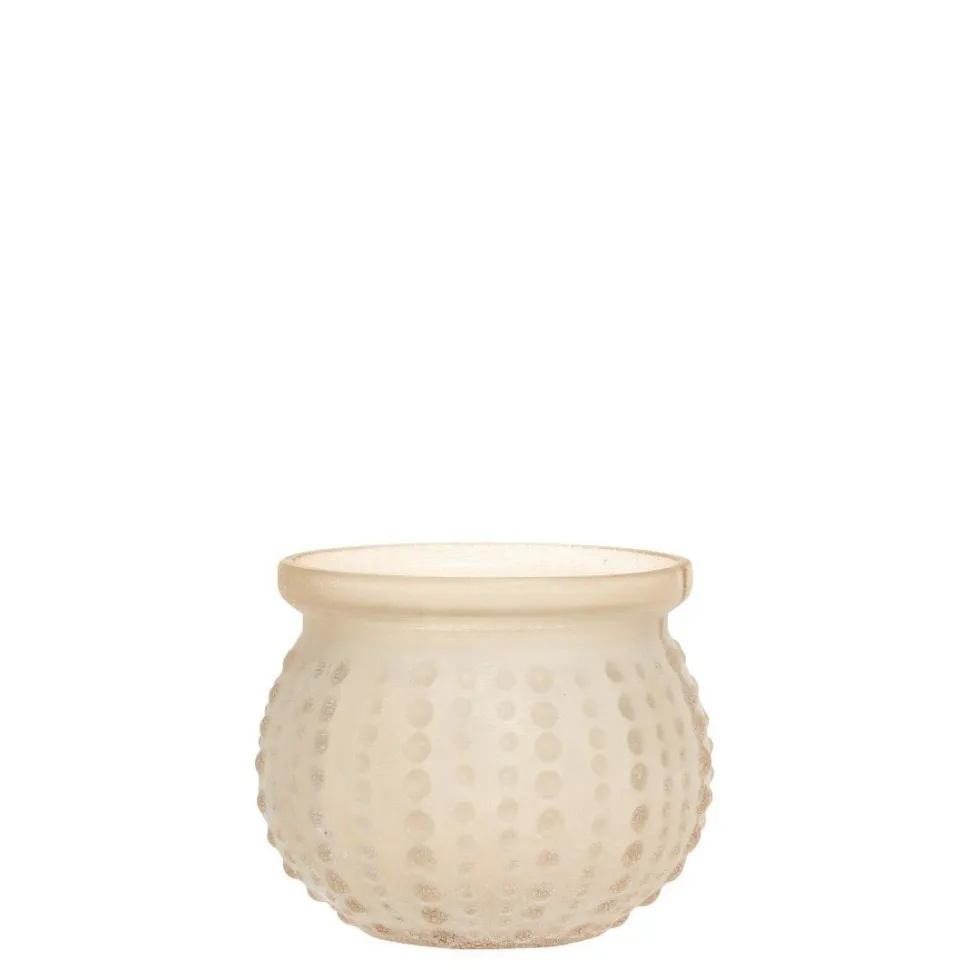 Chic Antique Glas Teelichthalter mit Muster