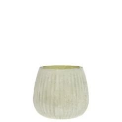 Chic Antique Glas Teelichthalter mit Muster