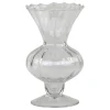 Chic Antique Glasvase auf Fuß