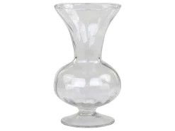 Chic Antique Glasvase auf Fuß