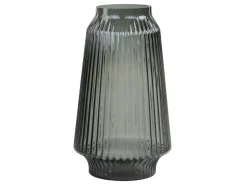 Chic Antique Glasvase mit Rillen