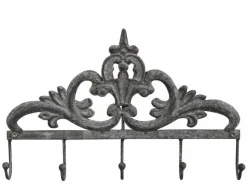 Chic Antique Hakenleiste mit Dekor und 5 Haken