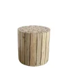 Chic Antique Hocker aus Eukalyptusholz