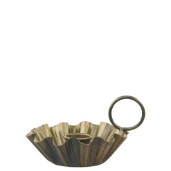 Chic Antique Kammerleuchter mit Rillen antik messing