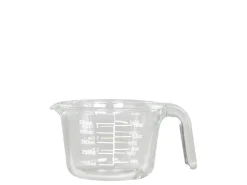 Chic Antique Kanne aus Glas mit Messeinheiten