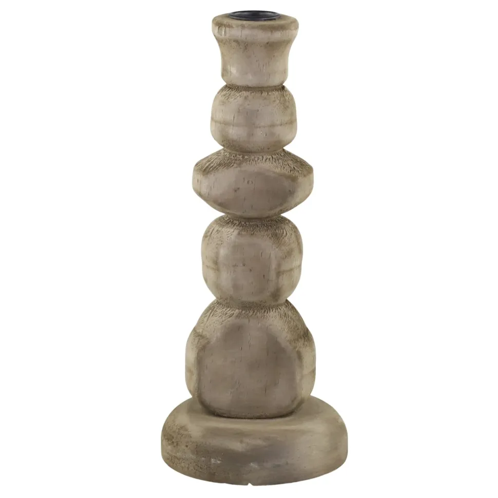 Chic Antique Kerzenständer aus Holz