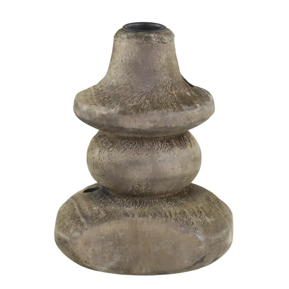 Chic Antique Kerzenständer aus Holz