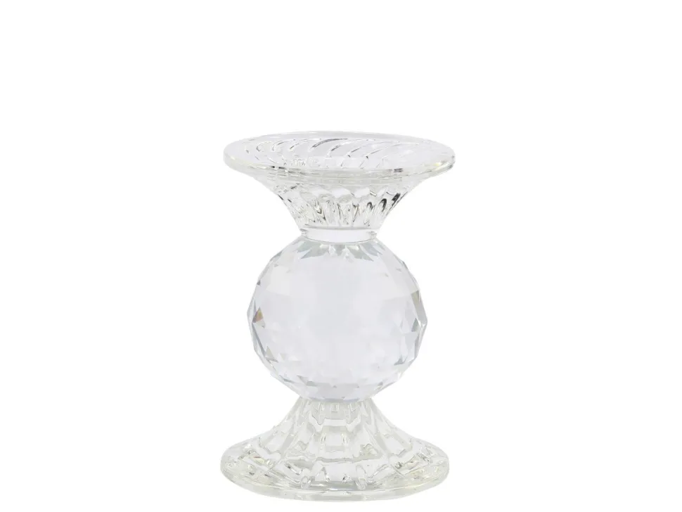 Chic Antique Kerzenständer aus Glas
