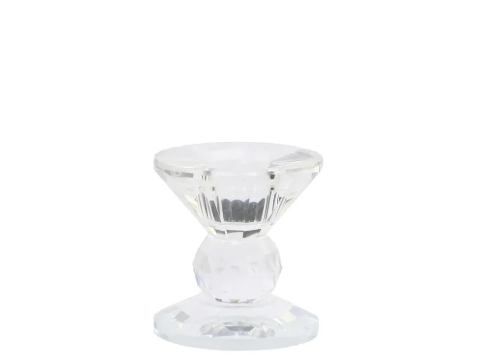 Chic Antique Kerzenständer aus Glas