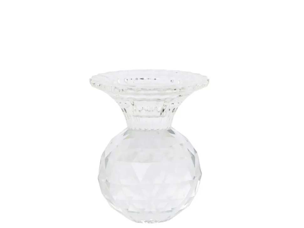 Chic Antique Kerzenständer aus Glas
